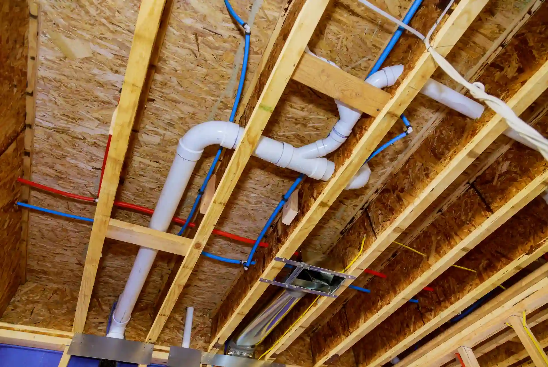 repiping in ceiling of home