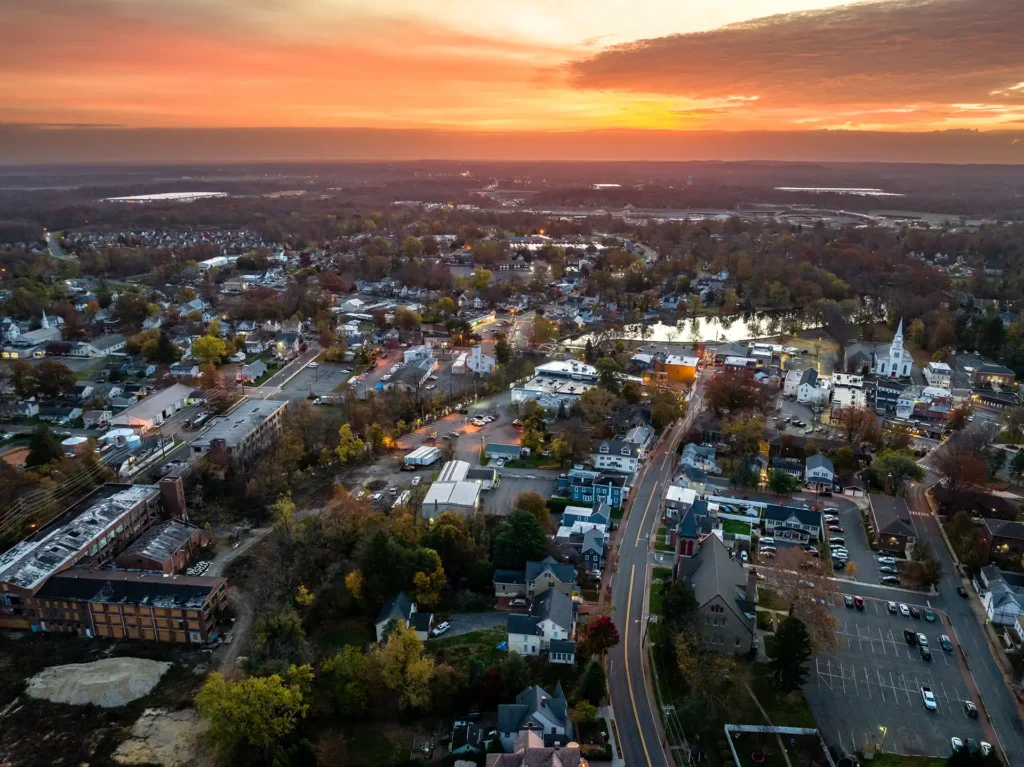 Hightstown, NJ Home Services Aerial View